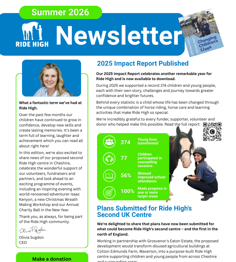 Ride High Summer 2026 Newsletter
