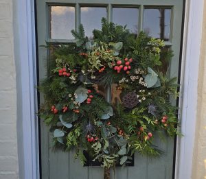 Christmas wreath making workshop at Ride High